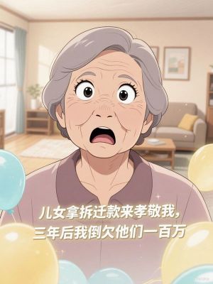 兒女拿拆遷款來孝敬我，三年後我倒欠他們一百萬