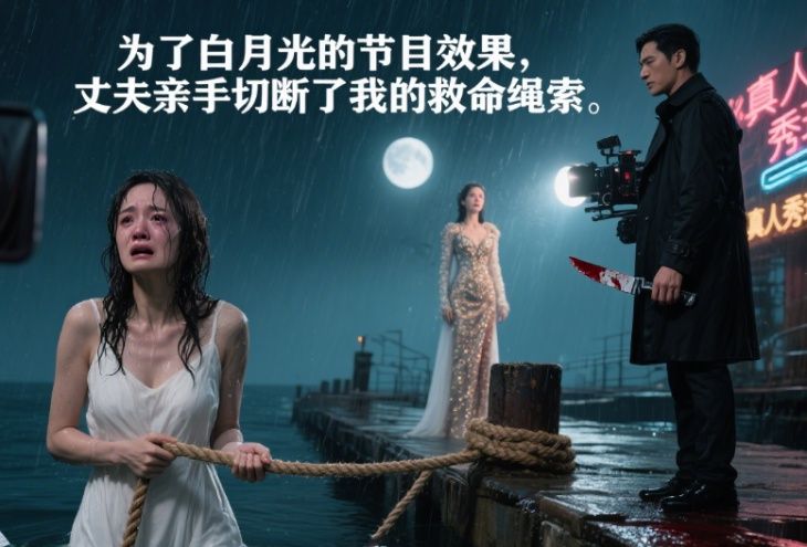 為了白月光的節目效果，丈夫親手切斷了我的救命繩索