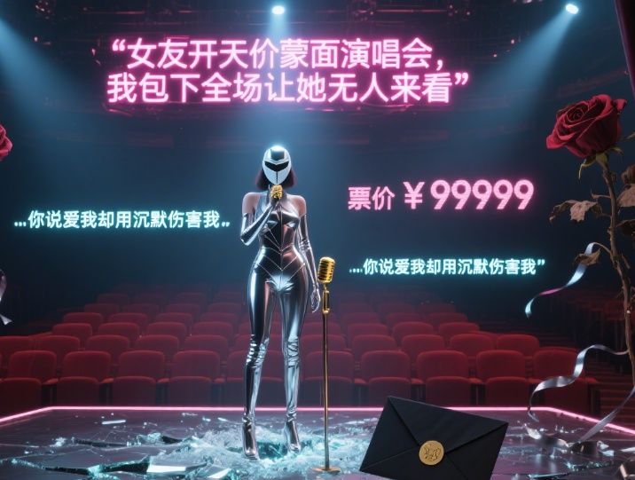 女友開天價蒙麵演唱會，我包下全場讓她無人來看