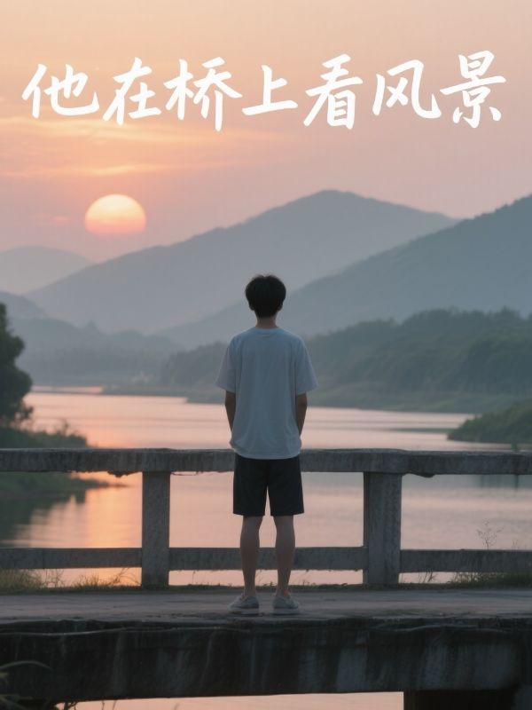 他在橋上看風景