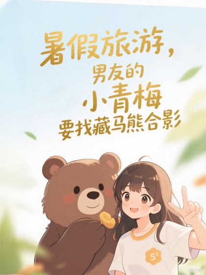 暑假旅遊，男友的小青梅非要找藏馬熊合影