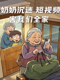 奶奶沉迷短視頻害我們全家慘死