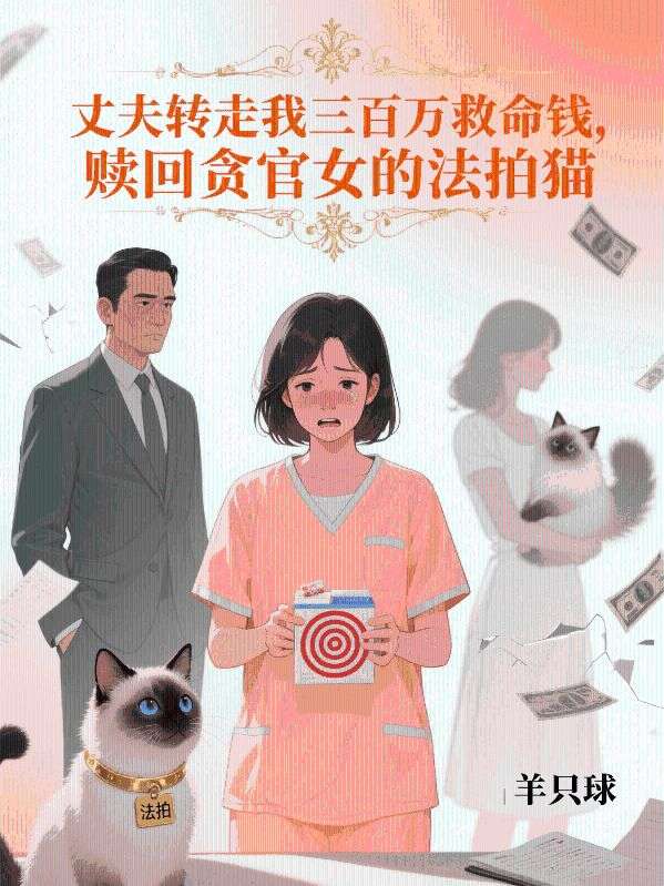 丈夫轉走我三百萬救命錢，贖回貪官女的法拍貓