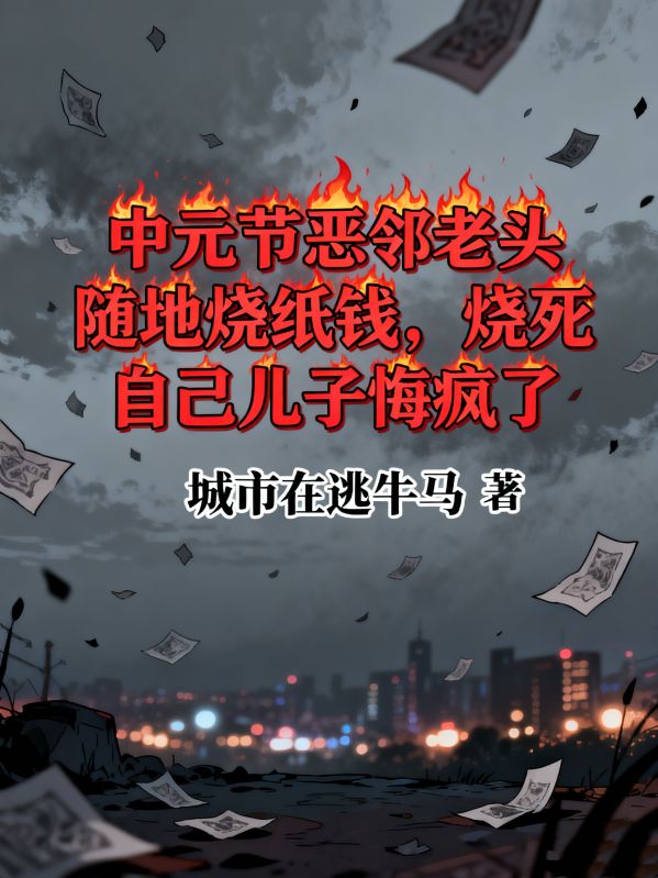 中元節惡鄰老頭隨地燒紙錢，燒死自己兒子悔瘋了
