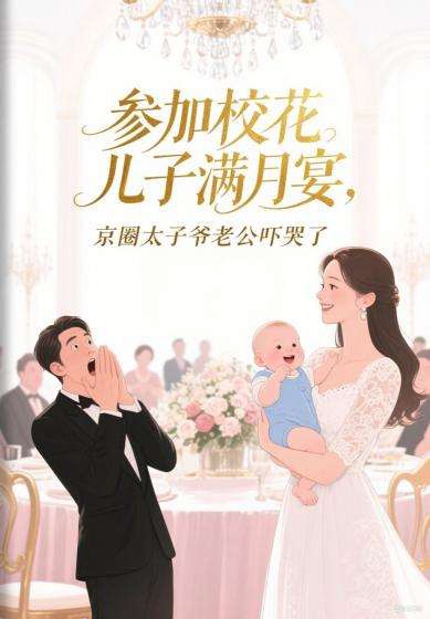 參加校花兒子滿月宴，京圈太子爺老公嚇哭了