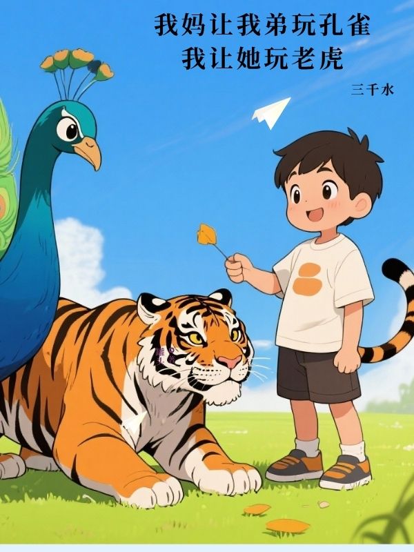 我媽讓我弟玩孔雀，我讓他玩老虎