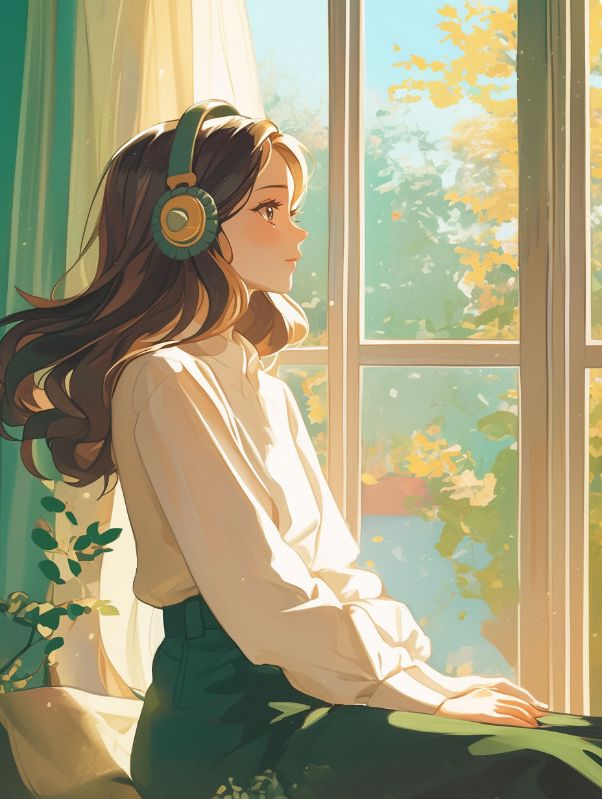 純色月光吻過他