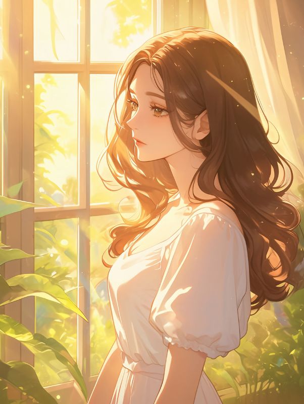 月下拾花聽禪音