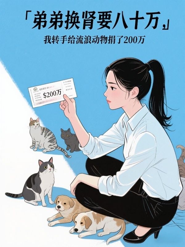 弟弟換腎要八十萬，我轉手給流浪動物捐了200萬
