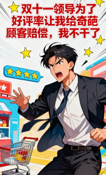 雙十一領導為了好評率讓我給奇葩顧客賠償，我不幹了