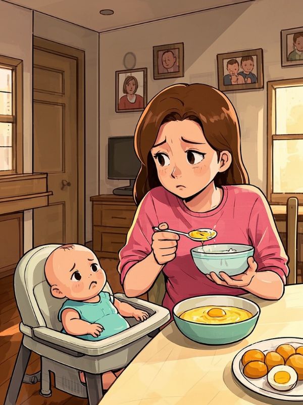 我給孩子喂蛋黃輔食，全家說我心狠手辣