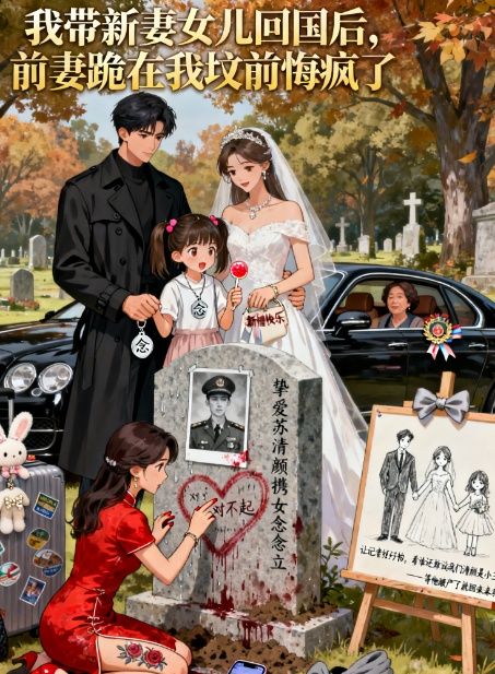 我帶新妻女兒回國後，前妻跪在我墳前悔瘋了