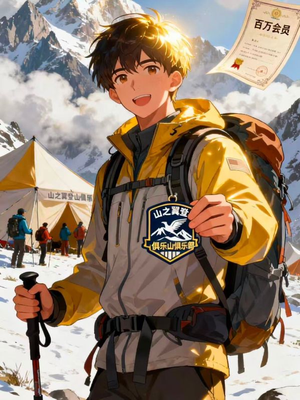 老公加入登山俱樂部後，成了百萬會員