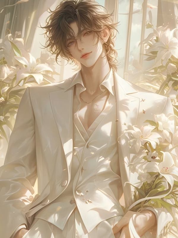 穿了一套白色休閑服，新郎說我想搶婚