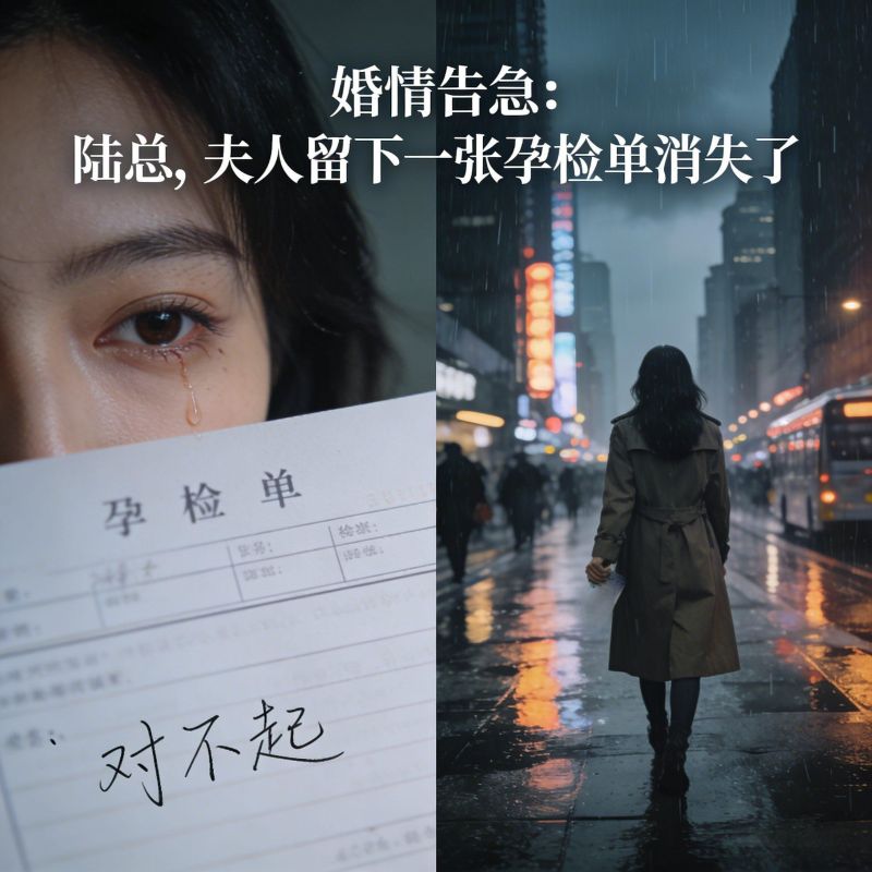 婚情告急：陸總，夫人留下一張孕檢單消失了