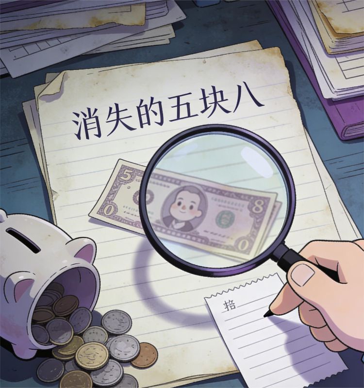 消失的五塊八
