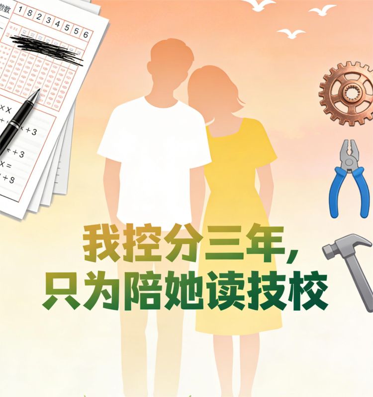 我控分三年，隻為陪她讀技校