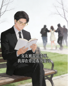 女友被混混淩辱，我卻在旁邊看書複習