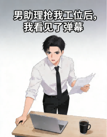 男助理搶我工位後，我看見了彈幕