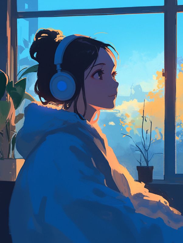 一窗霓虹鎖孤影