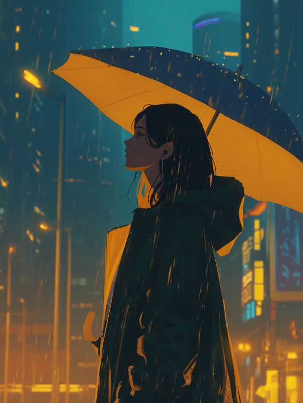 雨紛紛淋濕紅塵