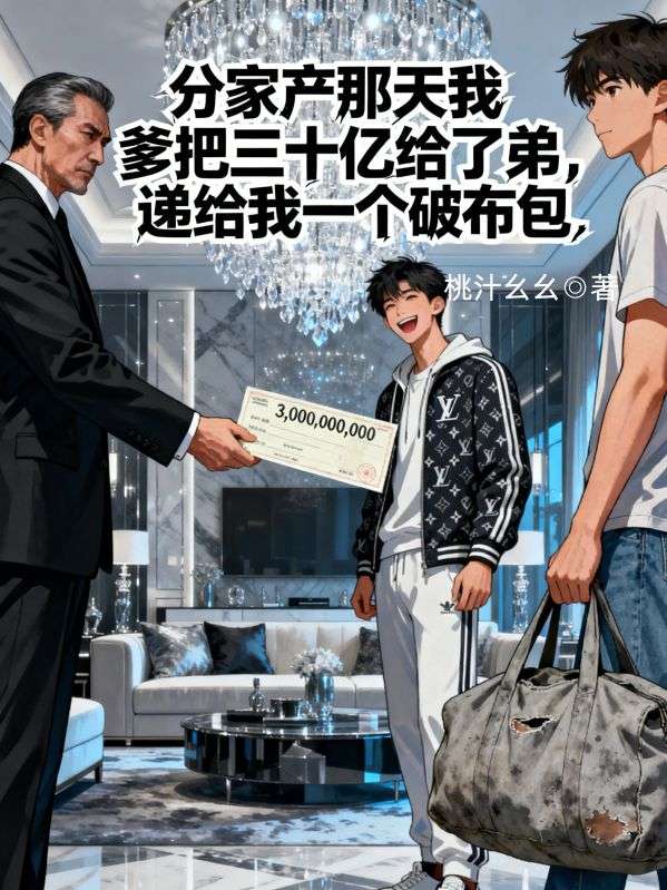 分家產那天我爹把三十億給了弟弟，遞給我一個破布包