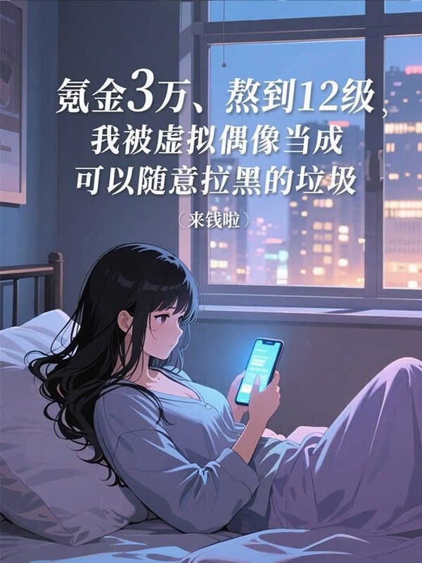 氪金3萬、熬到12級，我被虛擬偶像當成可以隨意拉黑的垃圾