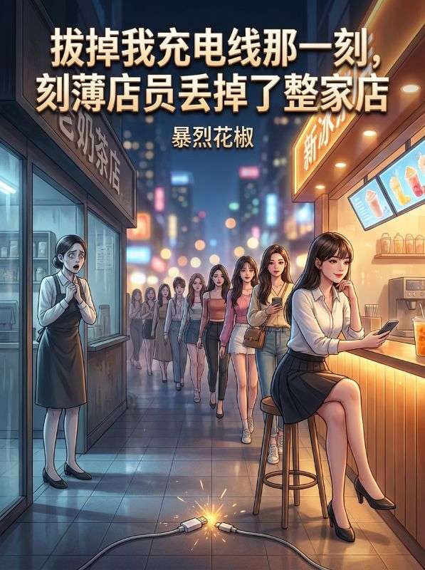 拔掉我充電線那一刻，刻薄店員丟掉了整家店