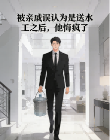 被親戚誤認為是送水工之後，他悔瘋了