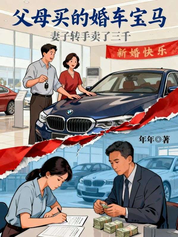 父母買的婚車寶馬，妻子轉手賣了三千