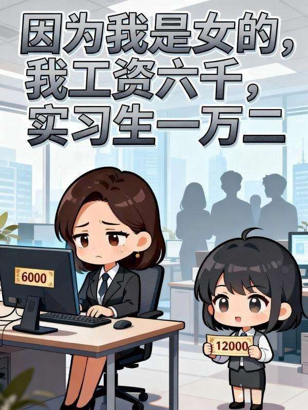 因為我是女的，我工資六千，實習生一萬二