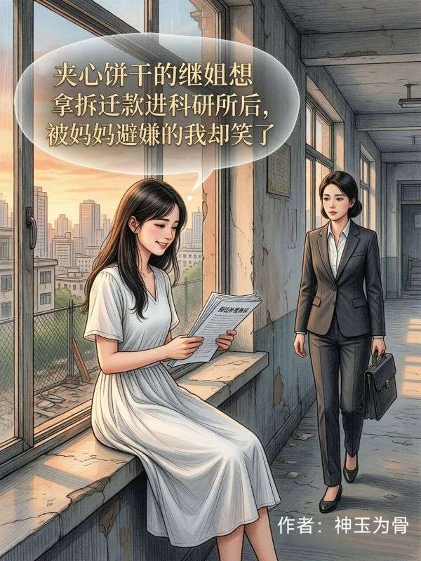 夾心餅幹的繼姐想拿拆遷款進科研所後，被媽媽避嫌的我卻笑了