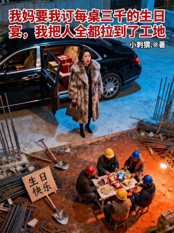 我媽要我訂每桌三千的生日宴，我把人全都拉到了工地