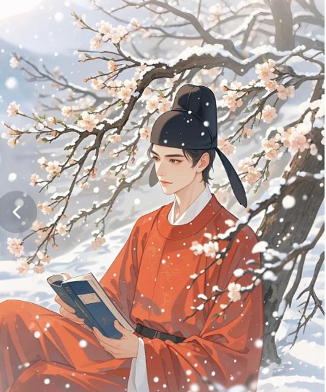 別後霜寒雪滿衣