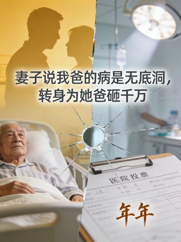 妻子說我爸的病是無底洞，轉身為她爸砸千萬