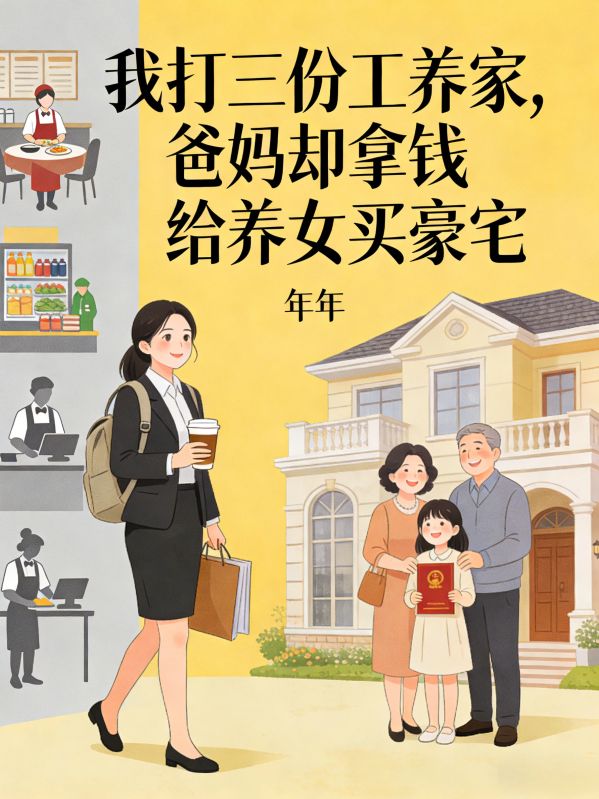 我打三份工養家，爸媽卻拿錢給養女買豪宅