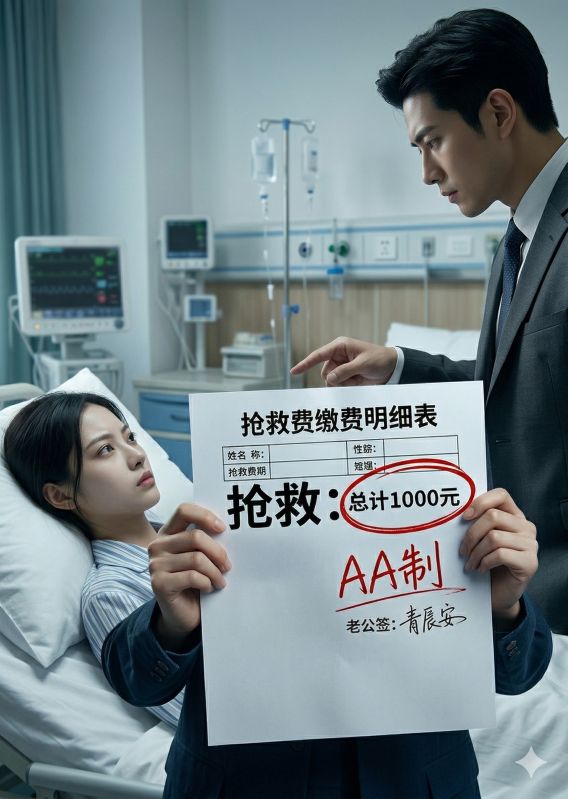 老公跟我A搶救費後，跪地求原諒