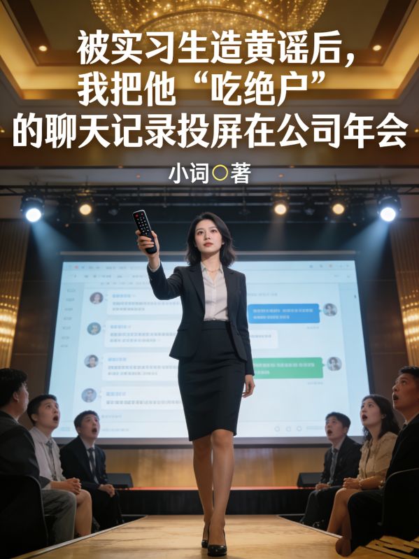 被實習生造黃謠後，我把他‘吃絕戶’聊天記錄投屏在公司年會