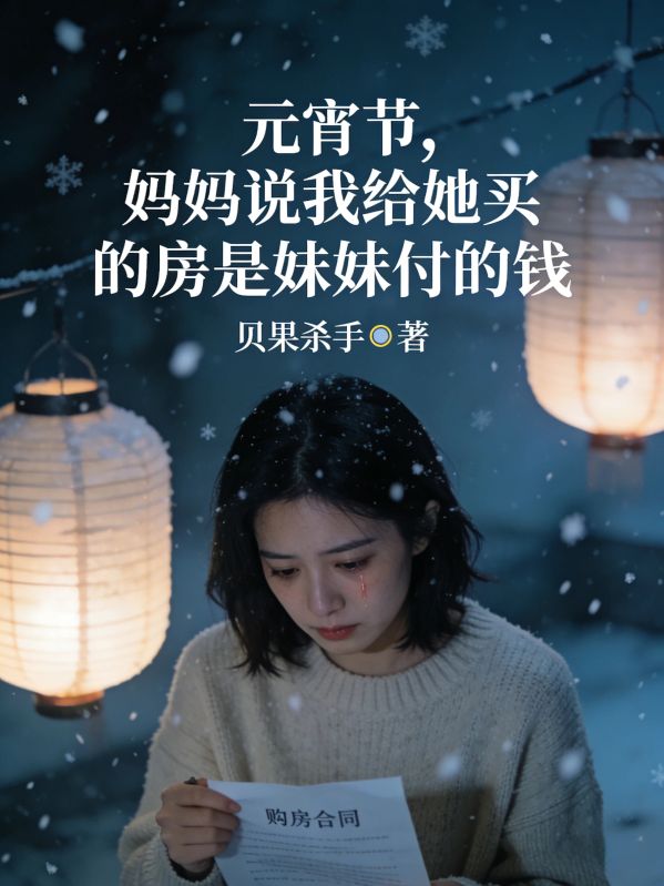 元宵節，媽媽說我給她買的房是妹妹付的錢