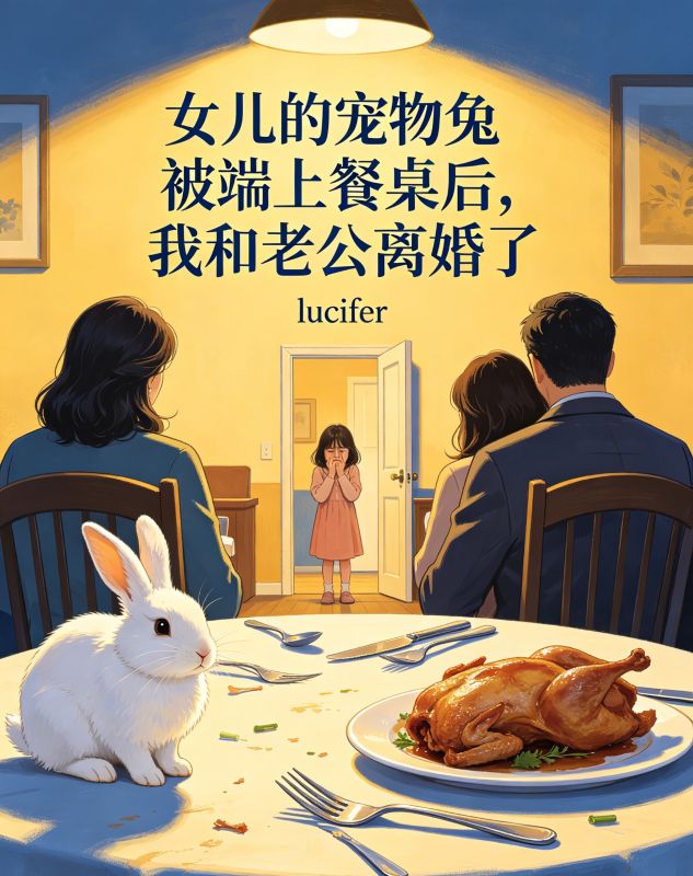 女兒的寵物兔被端上餐桌後，我和老公離婚了