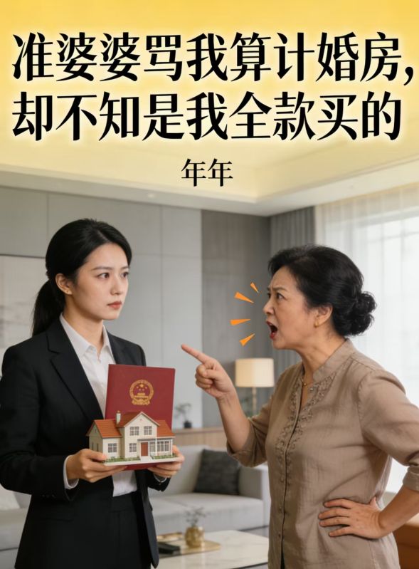 準婆婆罵我算計婚房，卻不知是我全款買的