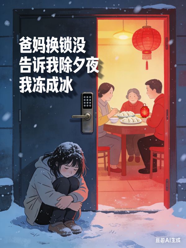 爸媽換鎖沒告訴我，除夕夜我凍成冰雕