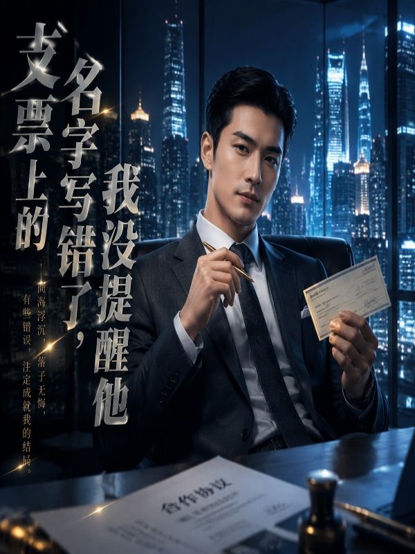 支票上的名字寫錯了，我沒提醒他