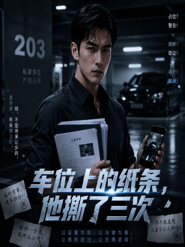 車位上的紙條，他撕了三次