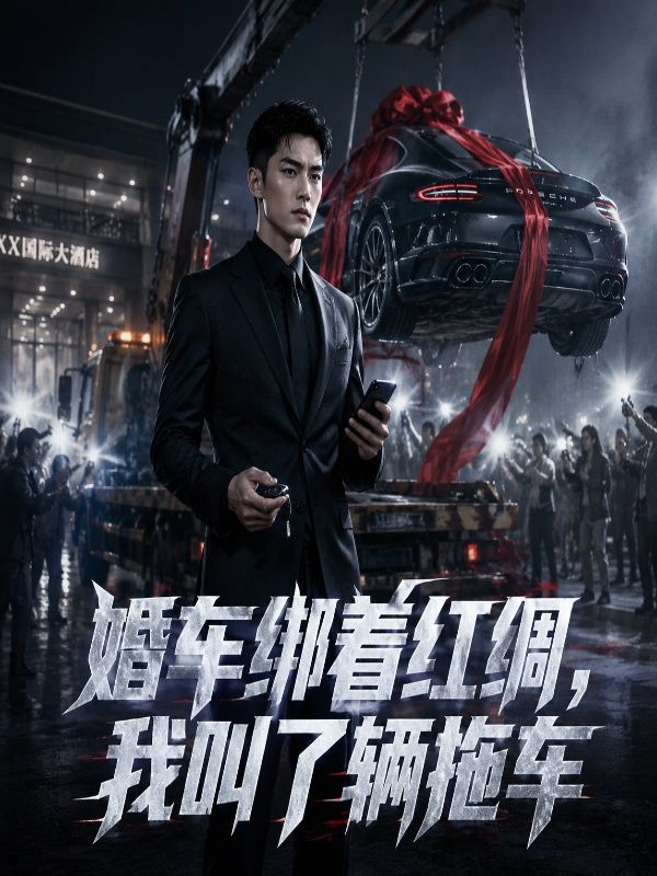 婚車綁著紅綢，我叫了輛拖車