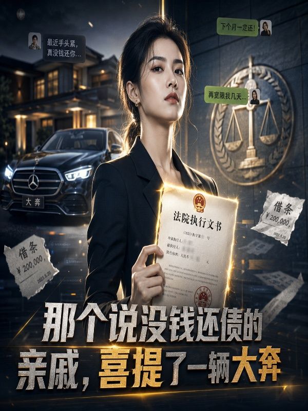 那個說沒錢還債的親戚，喜提了一輛大奔