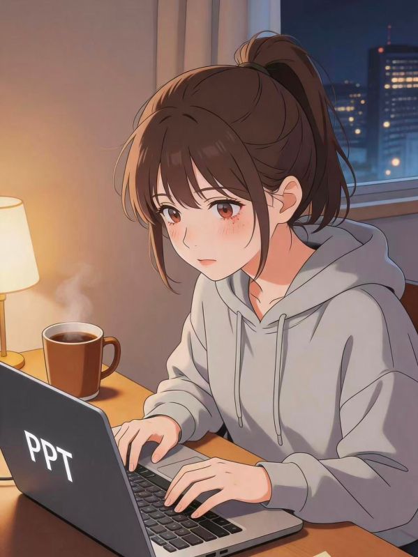 連夜幫同事改完 ppt