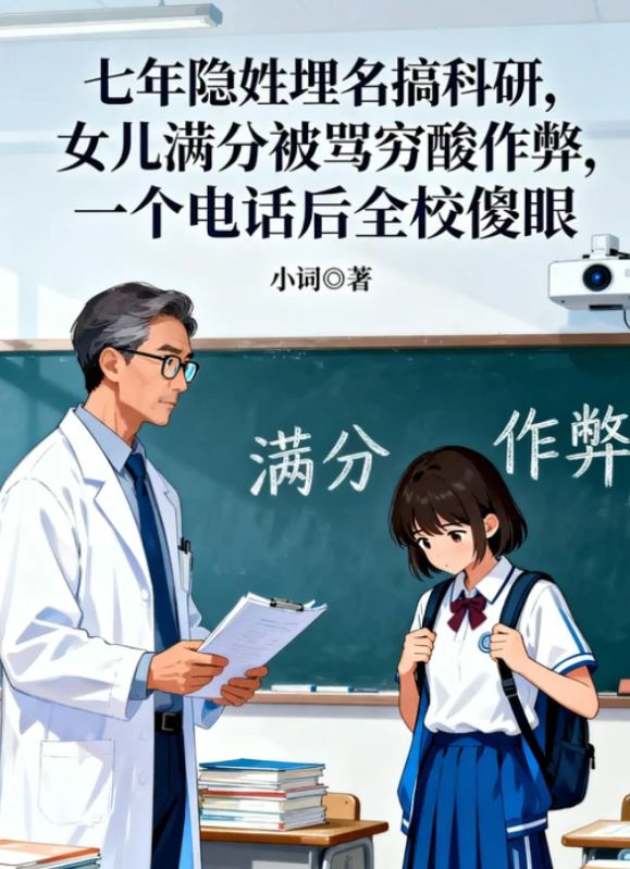 七年隱姓埋名搞科研，女兒滿分被罵窮酸作弊，一個電話後全校傻眼