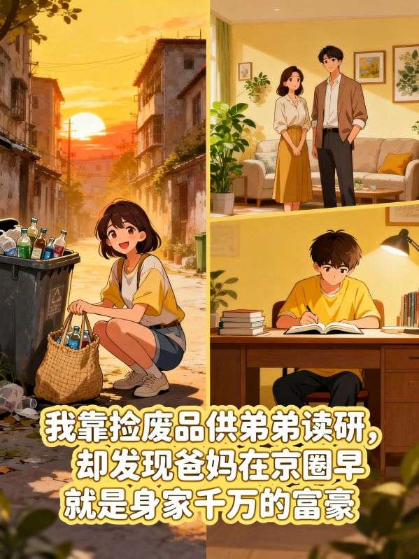 我靠撿廢品供弟弟讀研，卻發現爸媽在京圈早就是身家千萬的富豪