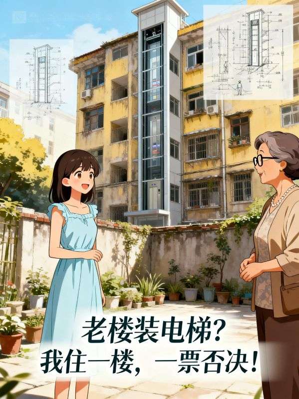 老樓裝電梯？我住一樓，一票否決！